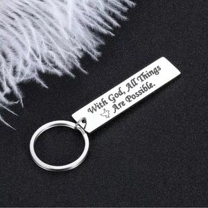 Gift Keychain For Friends: All Things Are Possible With God
